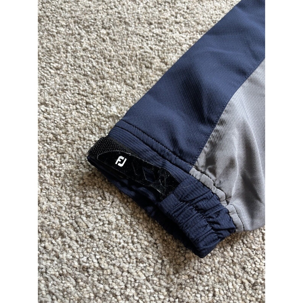 FJ Footjoy Mens Golf 1/4 Zip Navy Blue/Gray Pullover Size Large/L - Picture 6 of 10